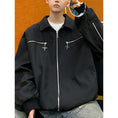 Load image into Gallery viewer, [BIGEMAN Series]★Jacket★ 2color Unisex Men's Large Size Black Green
