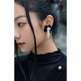 Load image into Gallery viewer, [Ko Qinglong Shu Series] ★China Style Earrings★ Pair Earrings Women's Accessories Flower Black Easy to Match
