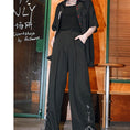 Load image into Gallery viewer, [Ancient monster house---Yunmeng Yukan series]★China style pants★Bottoms Gaucho pants Black Black slimming wear
