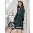 Load image into Gallery viewer, [Ali Series] ★One Piece★ Women's Shirt Dress Green Commuting Date Cute SML XL
