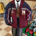 Load image into Gallery viewer, [C2 Studios Series] ★Winter Coat★ 2color Outer Stadium Jacket Unisex Men's Blue Wine Red
