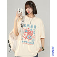 Load image into Gallery viewer, [SENSU Series] ★Short sleeve T-shirt★ Large size M~6L 4color Tops Unisex Men's Rabbit Letter Pattern
