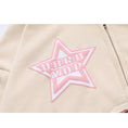 Load image into Gallery viewer, [Fleeing Earth Series]★Outer★ 2color Parka Unisex Men's Switching Star Pattern Black Apricot
