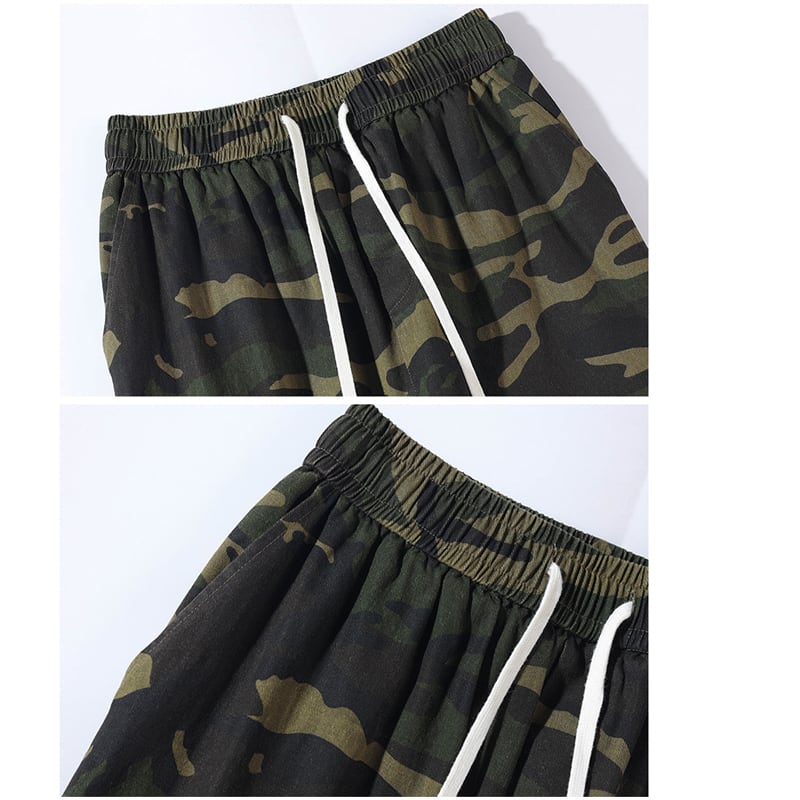 [BIGEMAN Series] ★Casual Pants★ Bottoms Pants Unisex Men's Large Size Camouflage Print