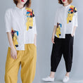 Gallery viewerに画像を読み込む, 【小菲家シリーズ】★セットアップ★ 2点セット シャツ+ズボン 2color M L XL 2XL ホワイト ブラック イエロー
