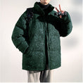 Load image into Gallery viewer, [DUFENG Series] ★Cotton coat★ 3color outer winter coat unisex men's large size green black blue
