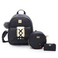 Load image into Gallery viewer, [Trendy Shop Series]★3-piece set bag★ 3color rucksack + circle bag + card bag super cheap cute
