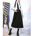 Load image into Gallery viewer, [Kokaisha---Yayo Overture Series] ★China style skirt★ Spring clothes Autumn clothes Bottoms Slit Black Black Street Black Black
