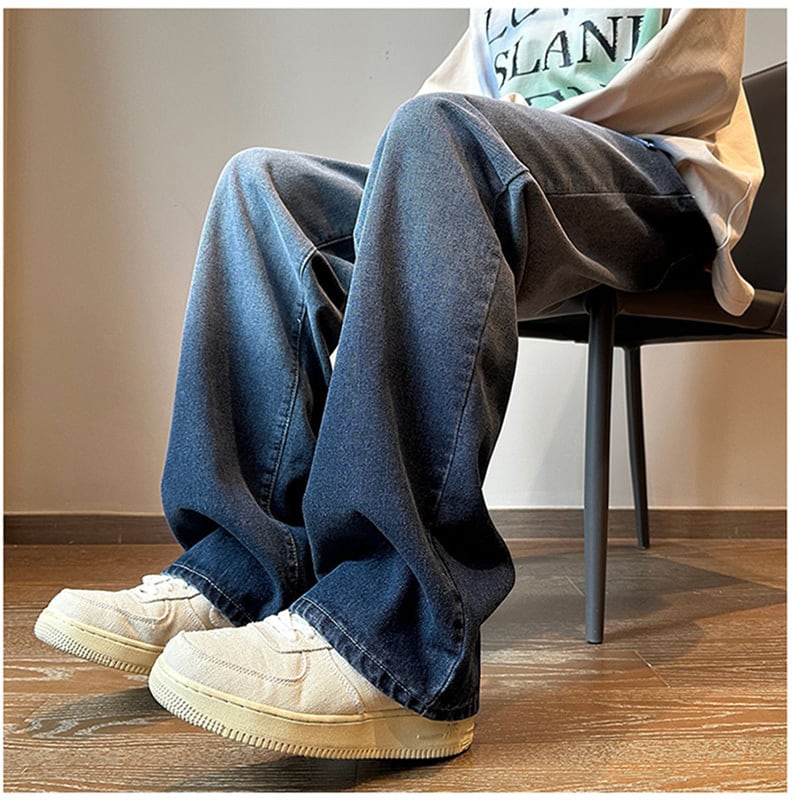 [YANDAN Series] ★Denim pants★ 2 colors Bottoms Pants Unisex Men's Gradient Blue Black