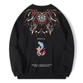 Load image into Gallery viewer, [JPYZ Series]★China Style Tops★ 2color Embroidery Unisex Men's Black White Carp Casual
