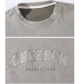 Load image into Gallery viewer, [BIGEMAN Series]★T-shirt★ Tops 2color Unisex Men's Large Size Brown Gray Summer Clothes
