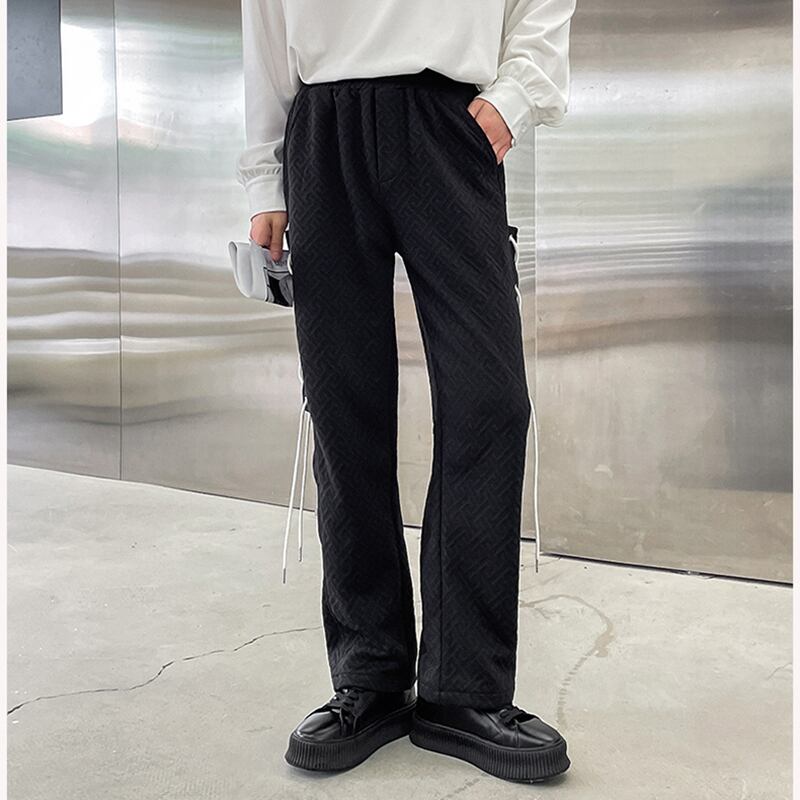 [WENYI Series]★Casual Pants★ 2color Bottoms Pants Unisex Men's Black White