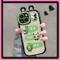 Load image into Gallery viewer, [DKF Series]★Mobile Case★ 2color Panda Green Black iPhone iPhone14 iPhone13 iPhone12/11/7/8XS
