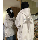 [Fujiiman Series]★Parker★ 3color Tops Unisex Men's Coffee Color Black Beige Star Pattern