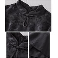 Load image into Gallery viewer, [FENDAI Series]★Chinese style dress★ Improved Chinese dress Summer clothes Elegant Chinese clothes Tang suit Black Black
