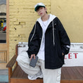 Load image into Gallery viewer, [Kinshin Series]★Jacket★ 3color Outerwear Unisex Men's Faux Layered Casual Hooded
