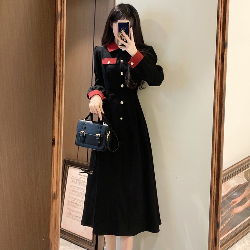 [Dong Xiaojie Series] ★Dress★ Color scheme: Large size, cute, black, long length