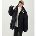 Load image into Gallery viewer, [Suikoishi Series] ★Winter coat★ Cotton coat outerwear 2color Unisex Men's Brown Navy ML XL 2XL
