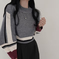 Load image into Gallery viewer, [LIANGLIANG series]★Knit tops★ 3color tops mini length white black gray
