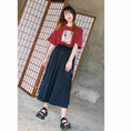 Load image into Gallery viewer, [Kokaisha series]★China style pants★Bottoms Gaucho pants Gaucho SML Easy to match Black Black
