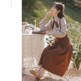 Load image into Gallery viewer, [Encounter Series]★Setup★ 2-piece set, shirt, hanging skirt, 2-piece set, coffee color, cute
