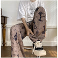 Load image into Gallery viewer, [BIGEMAN Series] ★Casual Pants★ Bottoms Trousers Men's Large Size Floral Pattern Brown
