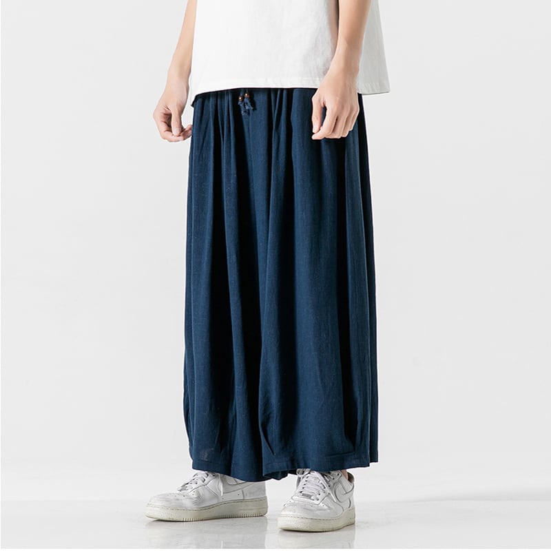 [JUNYI Series]★Casual Pants★ 3color Bottoms Chinese Style Pants Men's Large Size Plain Simple