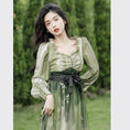 Load image into Gallery viewer, [Treasure Island Series]★Chinese style dress★ Hanfu dress Gradation Green Green SML
