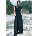 Load image into Gallery viewer, [Big Blue Dragon Series] ★China style tops★ Long tops with slit design, slimming, lace
