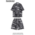 Load image into Gallery viewer, [NAMAD Series]★Setup★ 2color Hawaii Aloha Shirt Shirt + Shorts Unisex Thin
