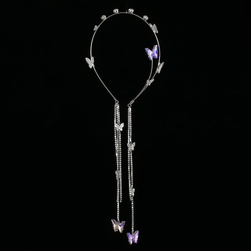 [Strange Series] ★Headband★ Fringe Women's Accessories Hair Ornament Butterfly Cute Temperament Enhancement