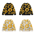 Load image into Gallery viewer, [Satoru Series]★Sweater★ 2color Unisex Men's Sunflower Sunflower Unisex Men's Women's Black White
