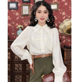 Load image into Gallery viewer, [Misslin Fashion Series]★Setup Order Single Item★ Chinese style shirt or skirt Green White Cute Easy to match
