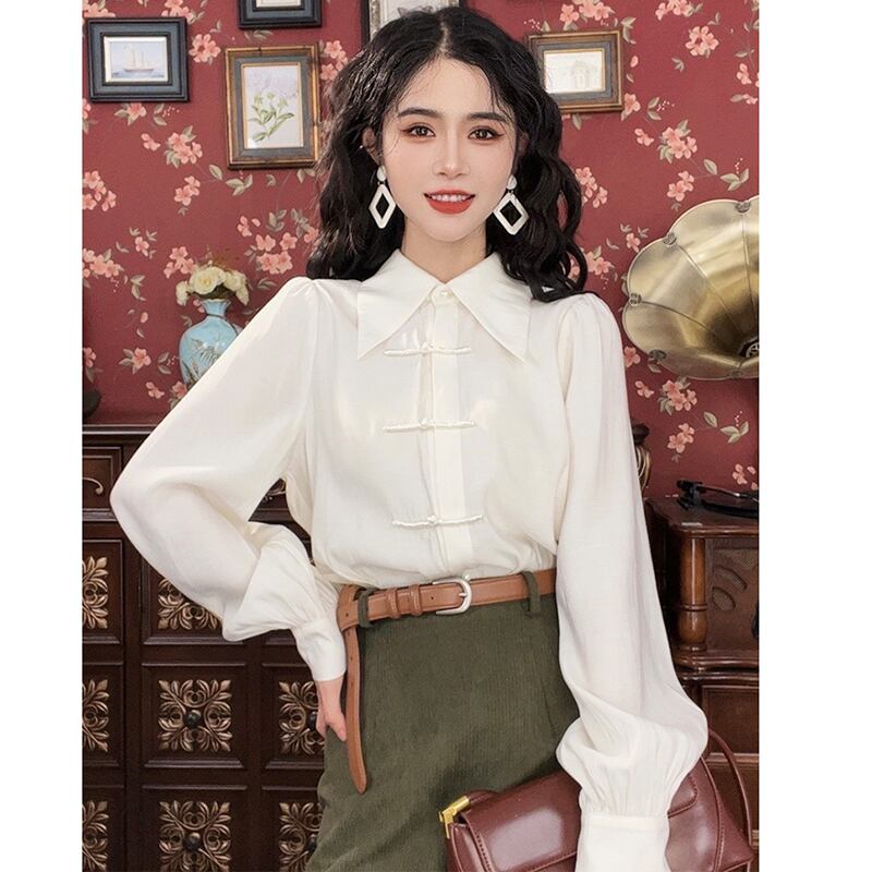 [Misslin Fashion Series]★Setup Order Single Item★ Chinese style shirt or skirt Green White Cute Easy to match