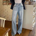 Load image into Gallery viewer, [LIANGLIANG Series] ★Denim pants★ Bottoms, pants, ladies, stylish, slimming, easy to match, blue
