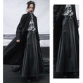 Load image into Gallery viewer, [Daiseiryusu Series]★Skirt★ PU Bottoms Long Length Plain High Waist Black Easy to match
