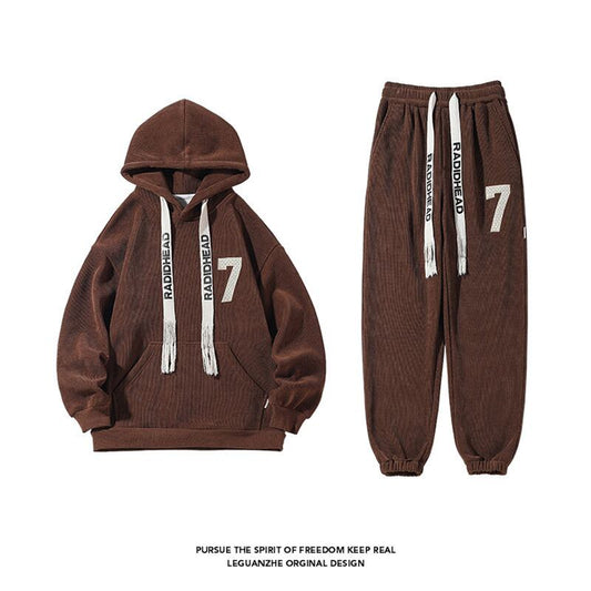 [BIGEMAN Series]★Setup★ 4color 2-piece set Hoodie + Pants Unisex Men's Large Size Coffee Color Black Gray