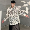 Load image into Gallery viewer, [Illustrated series] ★Chinese style shirt★ 2color floral pattern tops Chinese clothes easy to match ML XL casual
