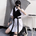 Load image into Gallery viewer, [Queen Series]★Setup Single Order★Shirt or Vest Double Collar Short Length Cute Black White
