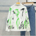 Load image into Gallery viewer, [YESE Series] ★Jacket★ 2color Denim Outerwear Graffiti Unisex Men's Stylish Spring Clothes Black White
