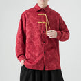 Load image into Gallery viewer, [JUNYI Series]★China style shirt★ Tops 3color Unisex Men's Large size Red Navy White
