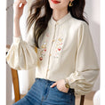 Load image into Gallery viewer, [ODY Series] ★Chinese style shirt★ Embroidery Super cute Hanfu tops Long sleeve shirt Easy to match for commuting to work or dating
