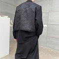 Load image into Gallery viewer, [Illustrated series] ★China style shirt★ Faux layered tops Unisex Men's Black Black
