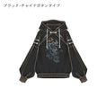 Load image into Gallery viewer, [Ochaya Series]★China style hoodie★ 2color black or white tops embroidery Chinese buttons unisex black white
