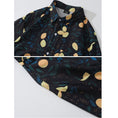 Load image into Gallery viewer, [TRAVEL ISSUANCE Series] ★Long Sleeve Shirt★ Floral Shirt Tops Print Black Blue Yellow Leaves ML XL 2XL Unisex Men's
