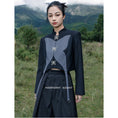 Load image into Gallery viewer, [Big Blue Dragon Series] ★China style outerwear★ Mini length Butterfly design Original black gray color scheme
