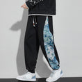 Load image into Gallery viewer, Manager recommended! Very popular [Korean holiday series]★China style pants★Casual pants 4color Oil painting style Blue floral pattern Unisex Large size
