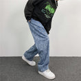 Load image into Gallery viewer, [MGJM Series]★Denim Pants★ Bottoms Unisex Men's Trousers Blue Blue Print Easy to Match
