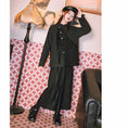 Load image into Gallery viewer, [Kokaisha --- Chichiku Series] ★China style outerwear★ Rasha switching fake layered black black
