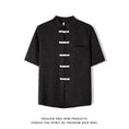 Load image into Gallery viewer, [TANGQI Series]★China style shirt★ 2color tops short sleeve shirt unisex men's black white black white
